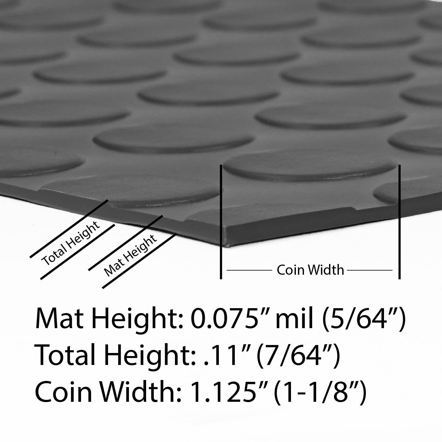 Garage Flooring | Coin™ Tread | G-Floor<sup>®</sup> Roll-Out Vinyl Flooring