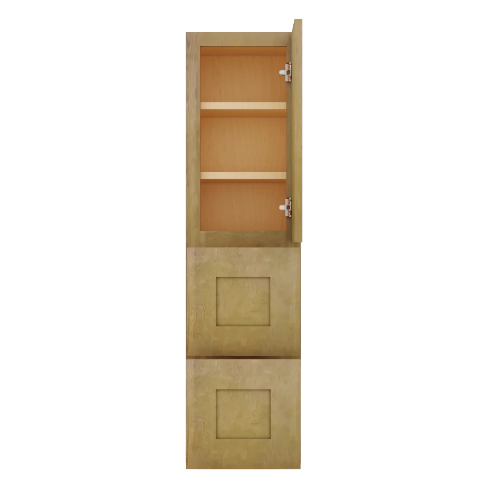 Modernform Cabinet Natural Shaker 12" W X 45" H X 12" D Vanity Countertop Linen Cabinet