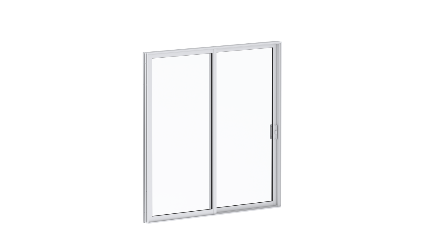 ES-EL400 sliding glass door isometric view