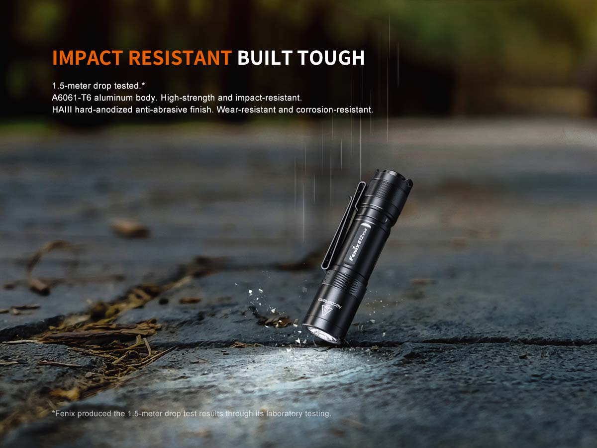 Fenix E12 V3.0 AA-Powered EDC Flashlight