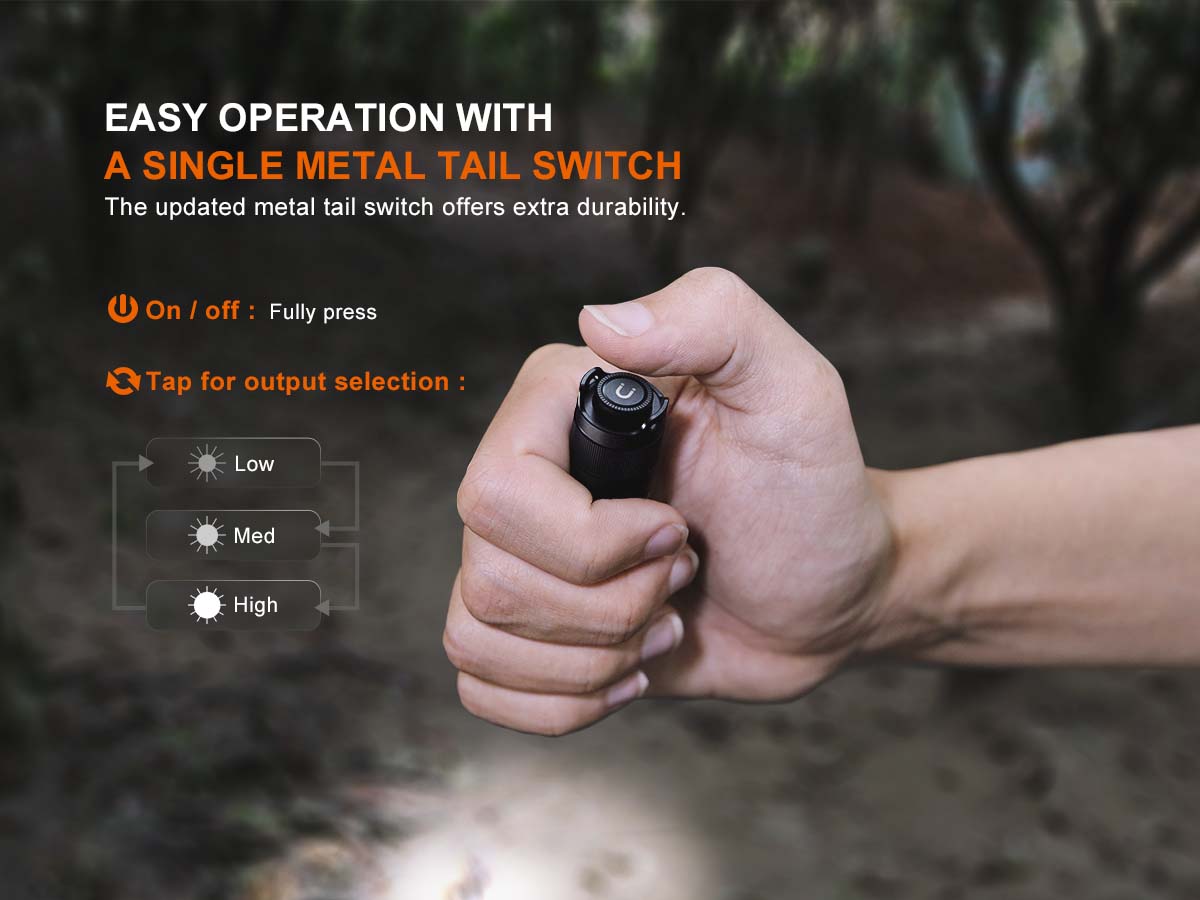 Fenix E12 V3.0 AA-Powered EDC Flashlight