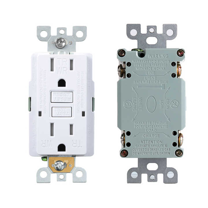 Wholesale Good Price Gfci GFCI Electrical Wall Outlet 15 Amp Tamper Resistant Gfci 220v Gcfi Outlet