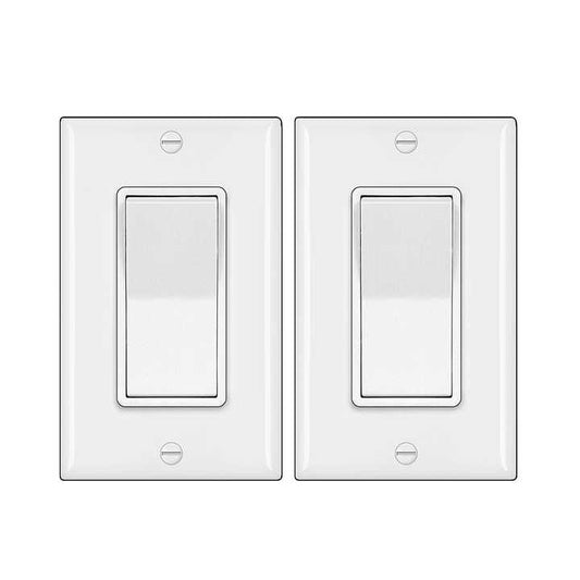 3 Way Decor Switch 120/277V Decorative Paddle Rocker Switch Wall Switch