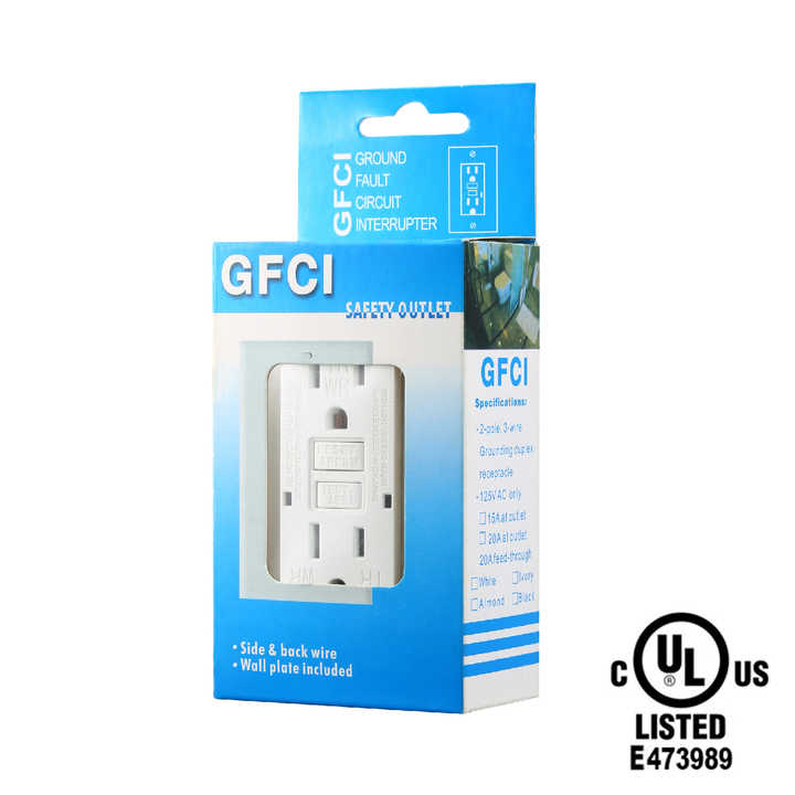 20A 125V GFCI Wall Socket Duplex Leakage Current protection TR GFCI Receptacle