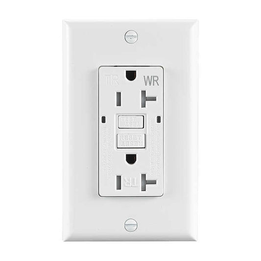 US Certified GFCI Socket 20A Duplex TR WR Power protection UL