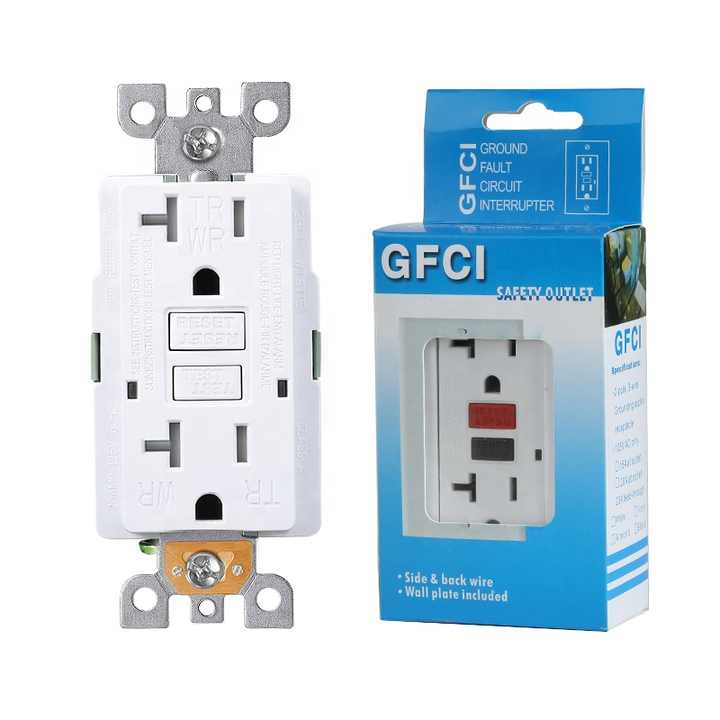 GFCI Receptacle with Gfi Outlet Nema Standard 15 Amp/20 Amp Gfci Receptacle Us American 2 Outlet Gfci Wall Outlet Socket