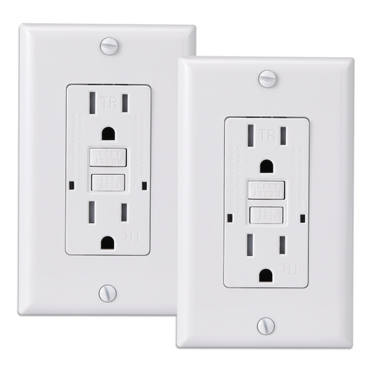 Hotsale Smart Duplex Self-Test 125V 15Amp WR TR GFI Premium Wall Outlet GFCI Receptacle Outlet