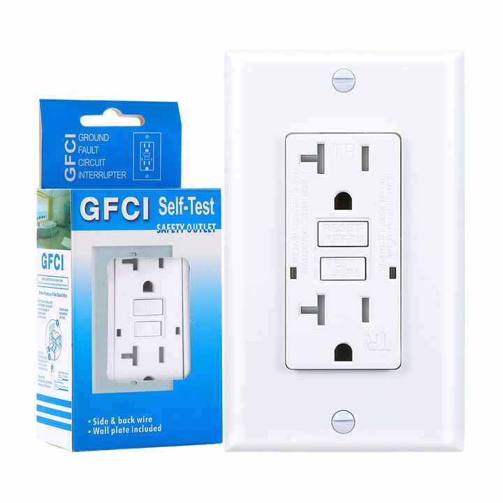 Wall Outlet Weather Resistant Duplex Self test Gfci Receptacle Gfi Outlet 20 Amp