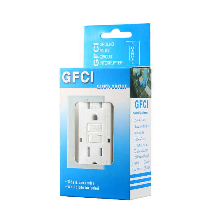 Electrical Supplies Gfci Receptacle Outlet for Bathroom 125V Gfci Breakers Nema Certificate