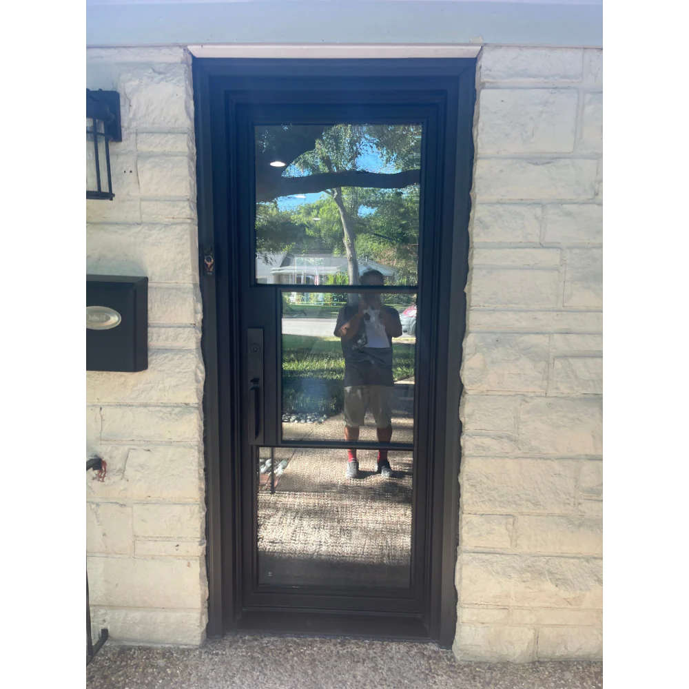3/0x6/8 Single Exterior Wrought Iron Door