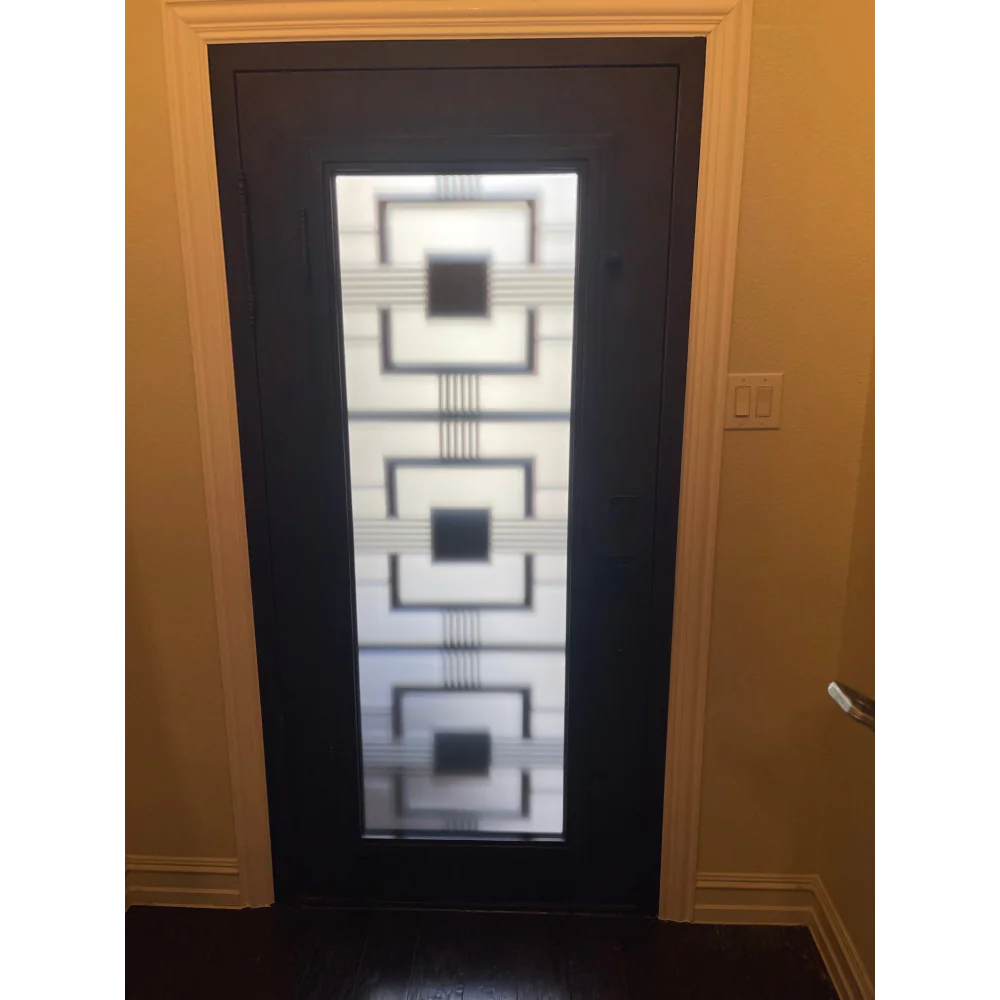 Malibu 3/0x6/8 Exterior Wrought Iron Prehung Single Door
