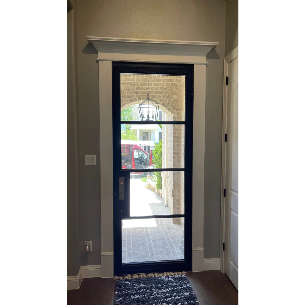 36 in x 96 in Single Exterior Wrought Iron Door