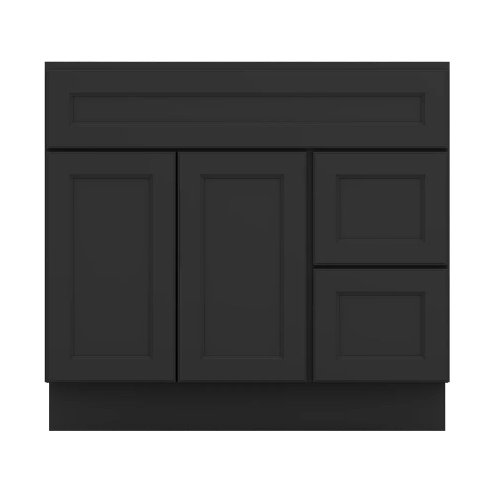 J&K Charcoal E2 Vanity Sink Combo 36" W x 33" H x 21" D