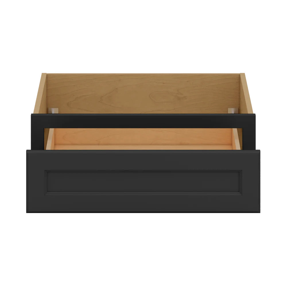 J&K Charcoal E2 27" W x 7-1/2" H or 8-1/2" H Knee Drawer