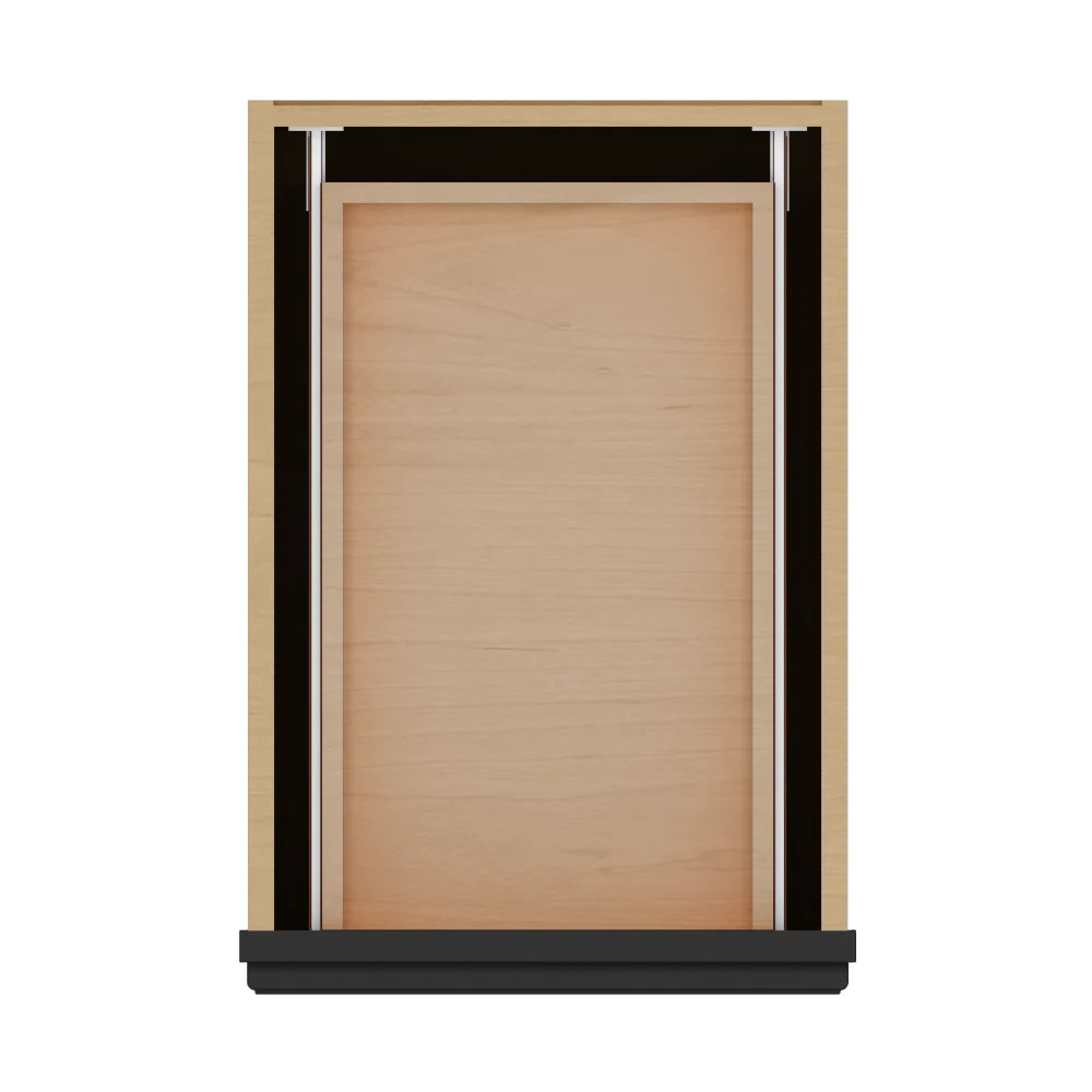 J&K Charcoal E2 Vanity 3 Drawer Base 15" W x 33" H x 21" D