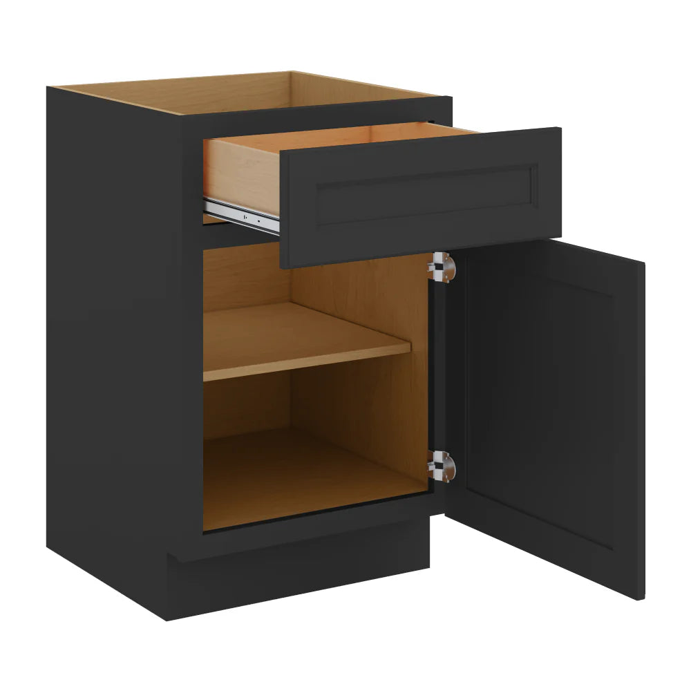 J&K Charcoal E2 Vanity Base Door/Drawer 21" W x 33" H x 21" D