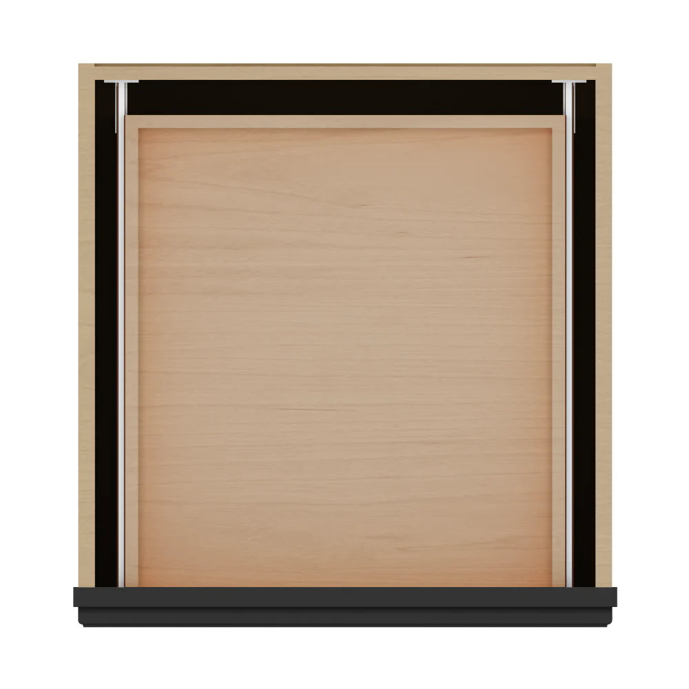 J&K Charcoal E2 Vanity 3 Drawer Base 24" W x 33" H x 21" D