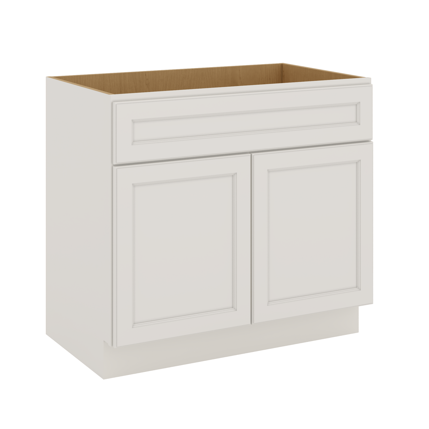 J&K Dove E1 Vanity Base Sink Door/False Drawer 36" W x 33" H x 21" D