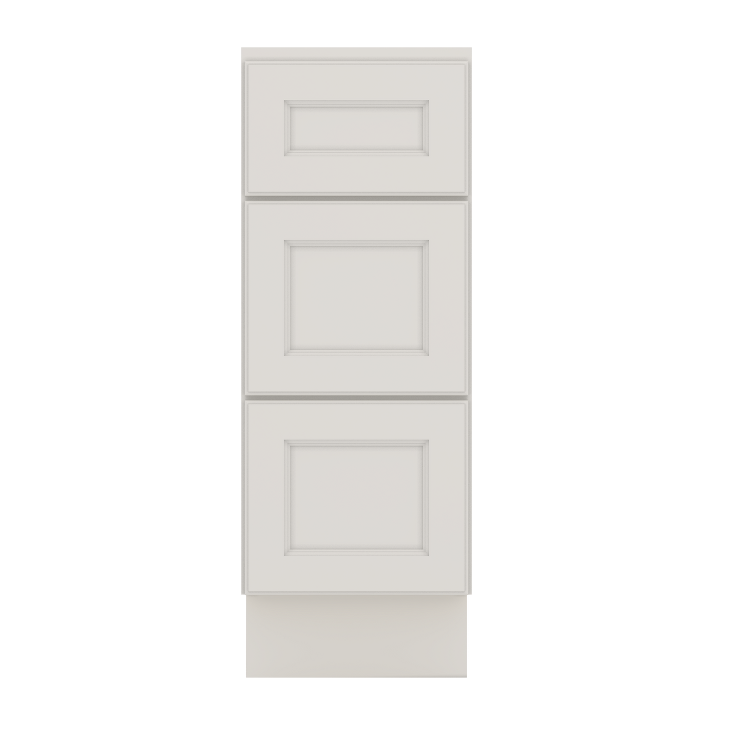 J&K Dove E1 Vanity 3 Drawer Base 12" W x 33" H x 21" D