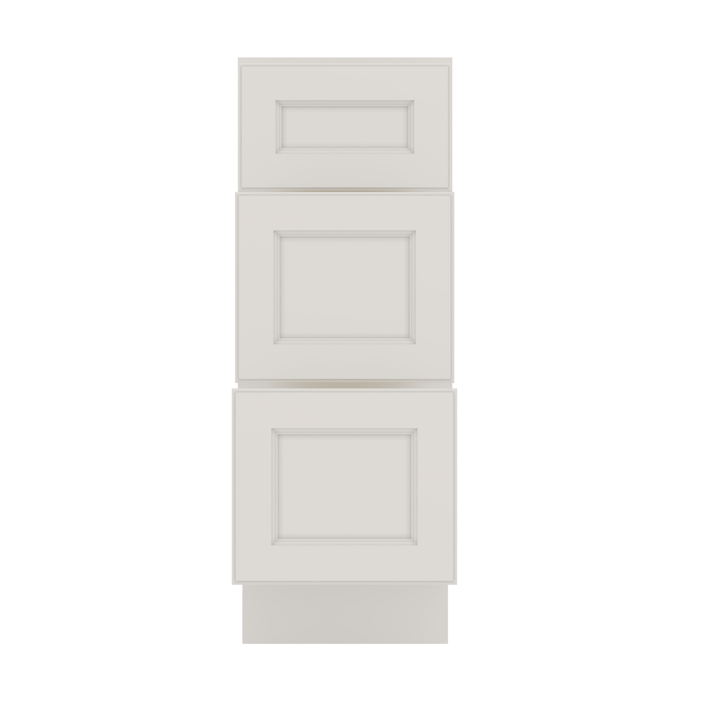 J&K Dove E1 Vanity 3 Drawer Base 12" W x 33" H x 21" D