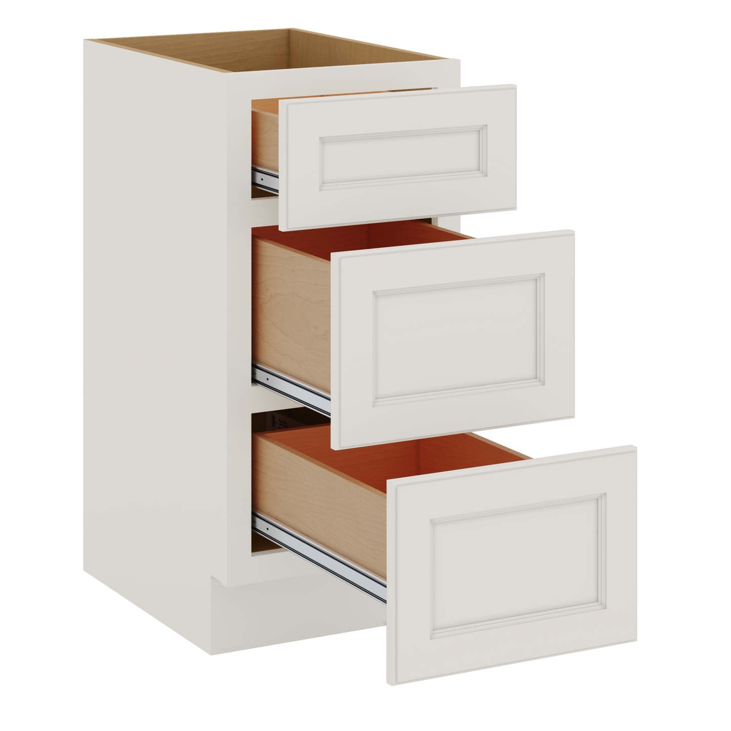 J&K Dove E1 Vanity 3 Drawer Base 15" W x 33" H x 21" D