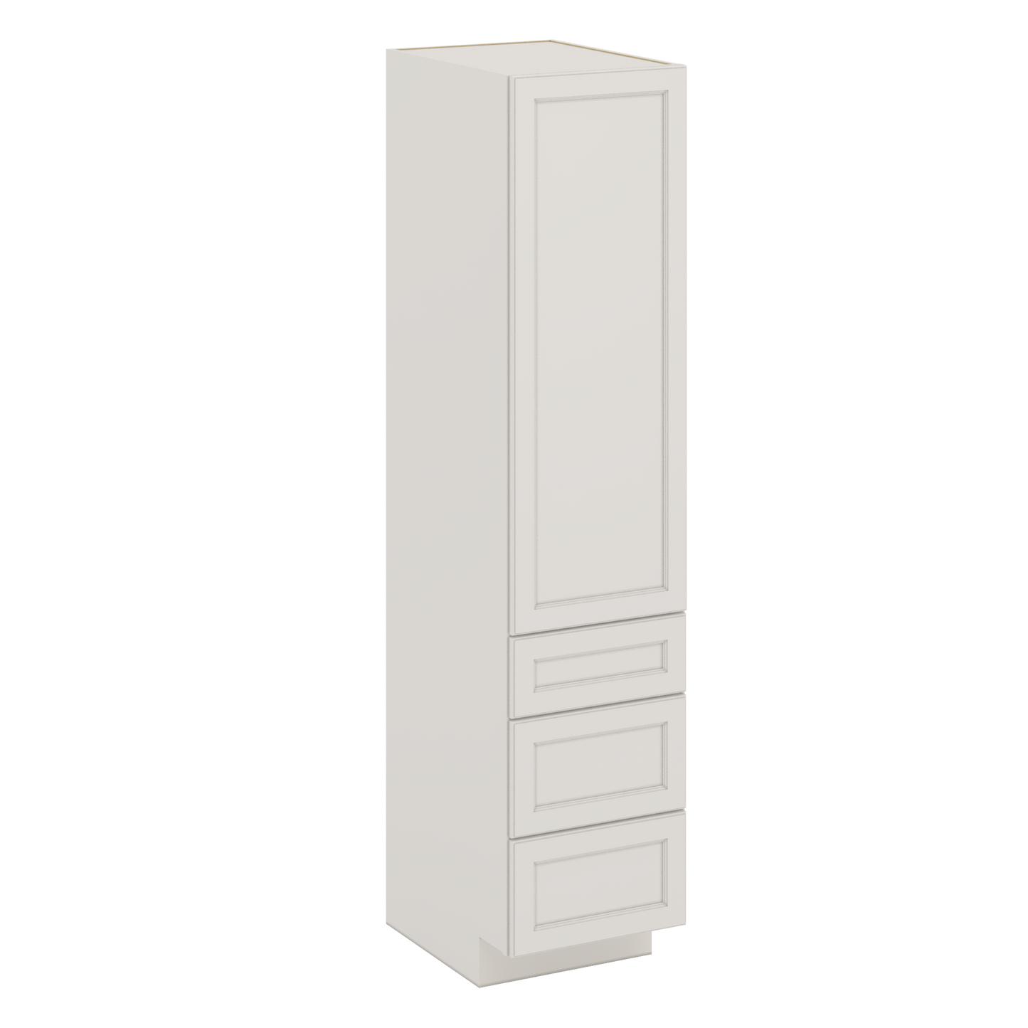 J&K Dove E1 Vanity Linen with bottom Drawers 18" W x 81" H x 24" D