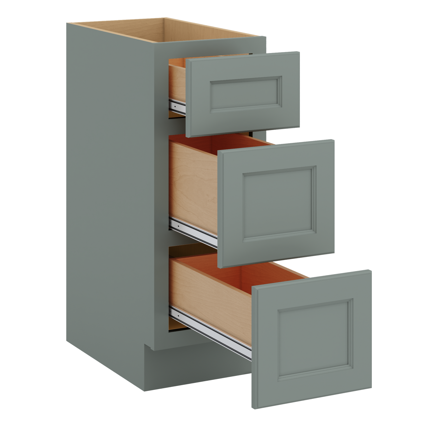 J&K Sage E3 Vanity 3 Drawer Base 12" W x 33" H x 21" D