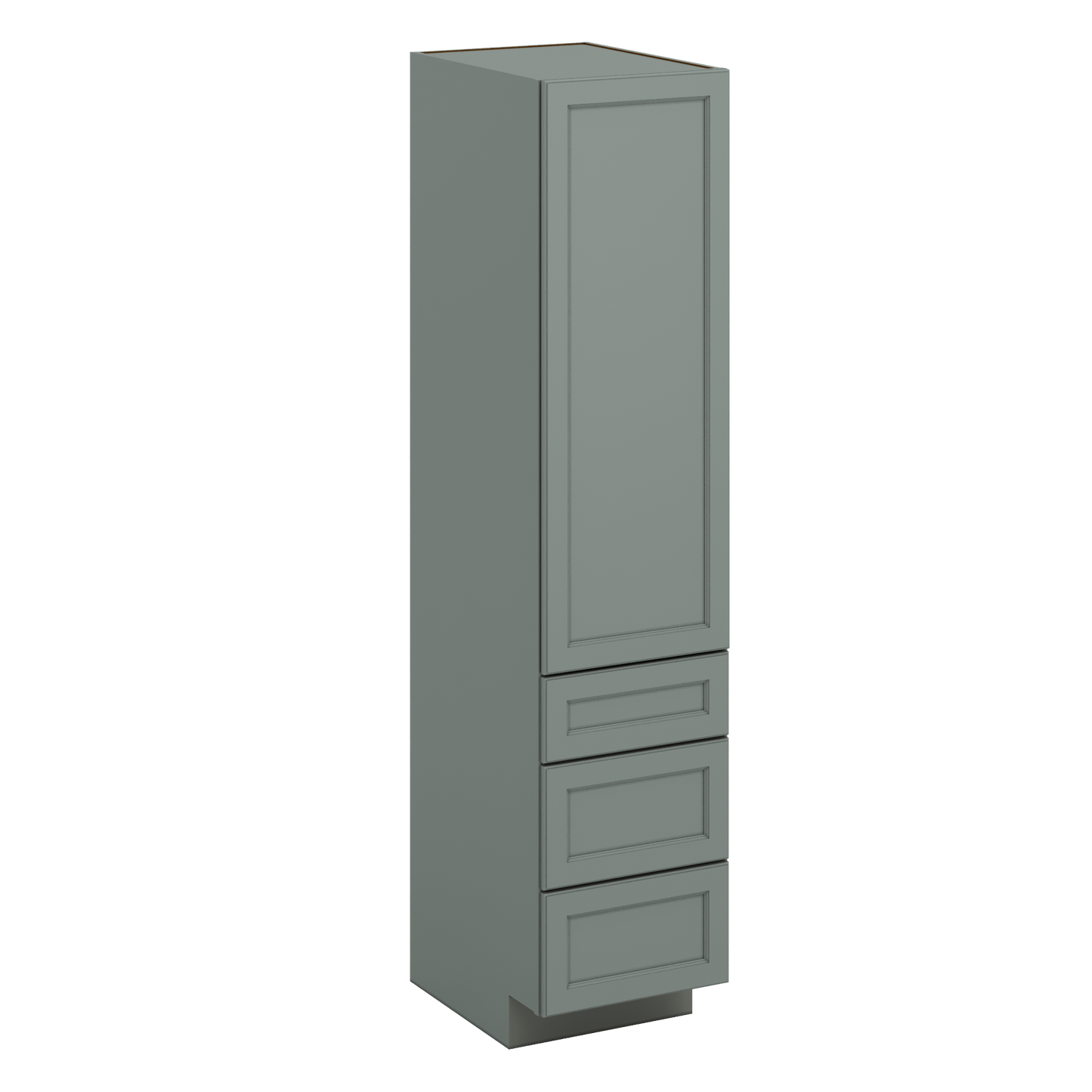 J&K Sage E3 Vanity Linen with bottom Drawers 18" W x 81" H x 24" D