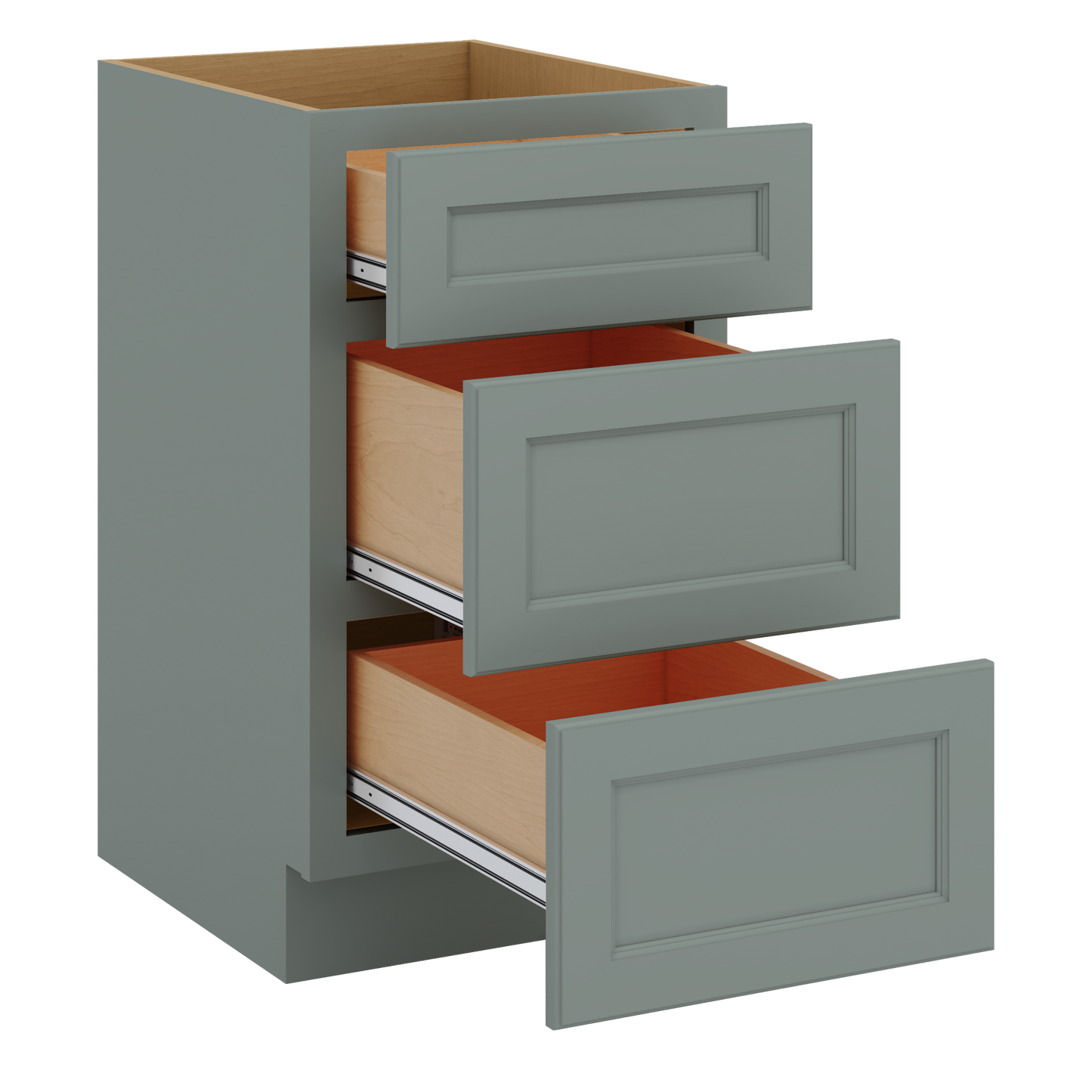 J&K Sage E3 Vanity 3 Drawer Base 18" W x 33" H x 21" D