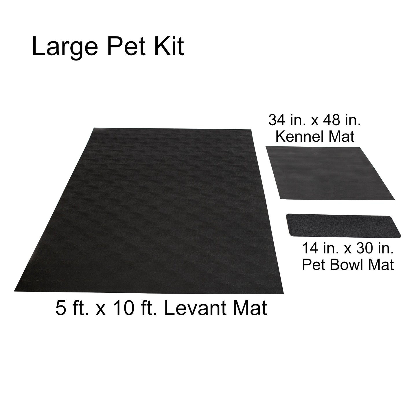 New Pet Parent Kit | 5' x 10' Mat, Kennel Mat, Pet Bowl Mat | G-Floor<sup>®</sup> Pet Protective Flooring