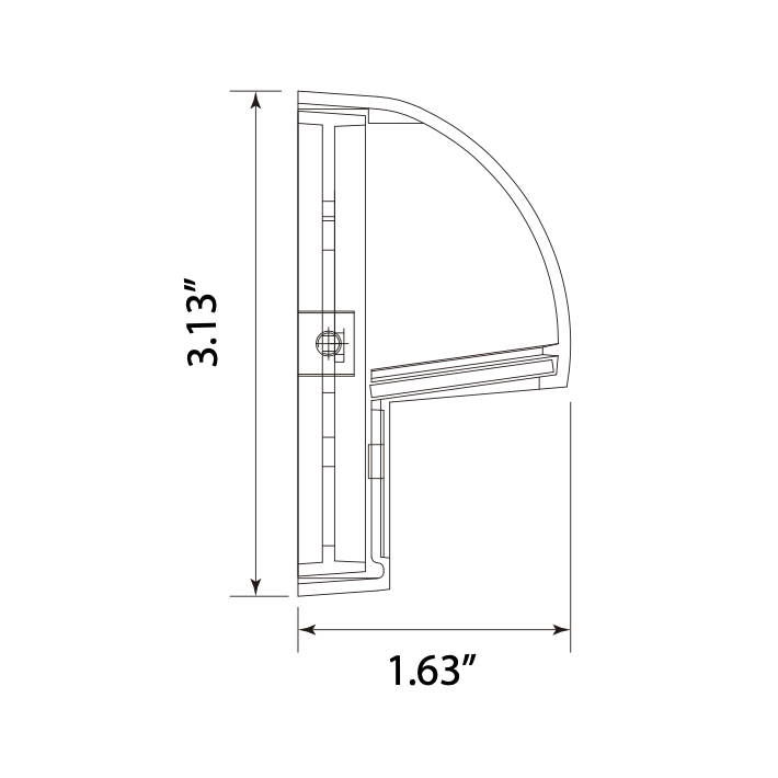 Rein Black Brass Deck Light