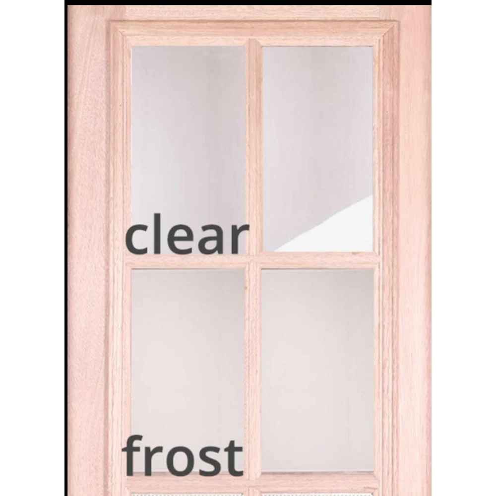 6/0x6/8 Exterior Prehung Wood Double Door | 4 Lite