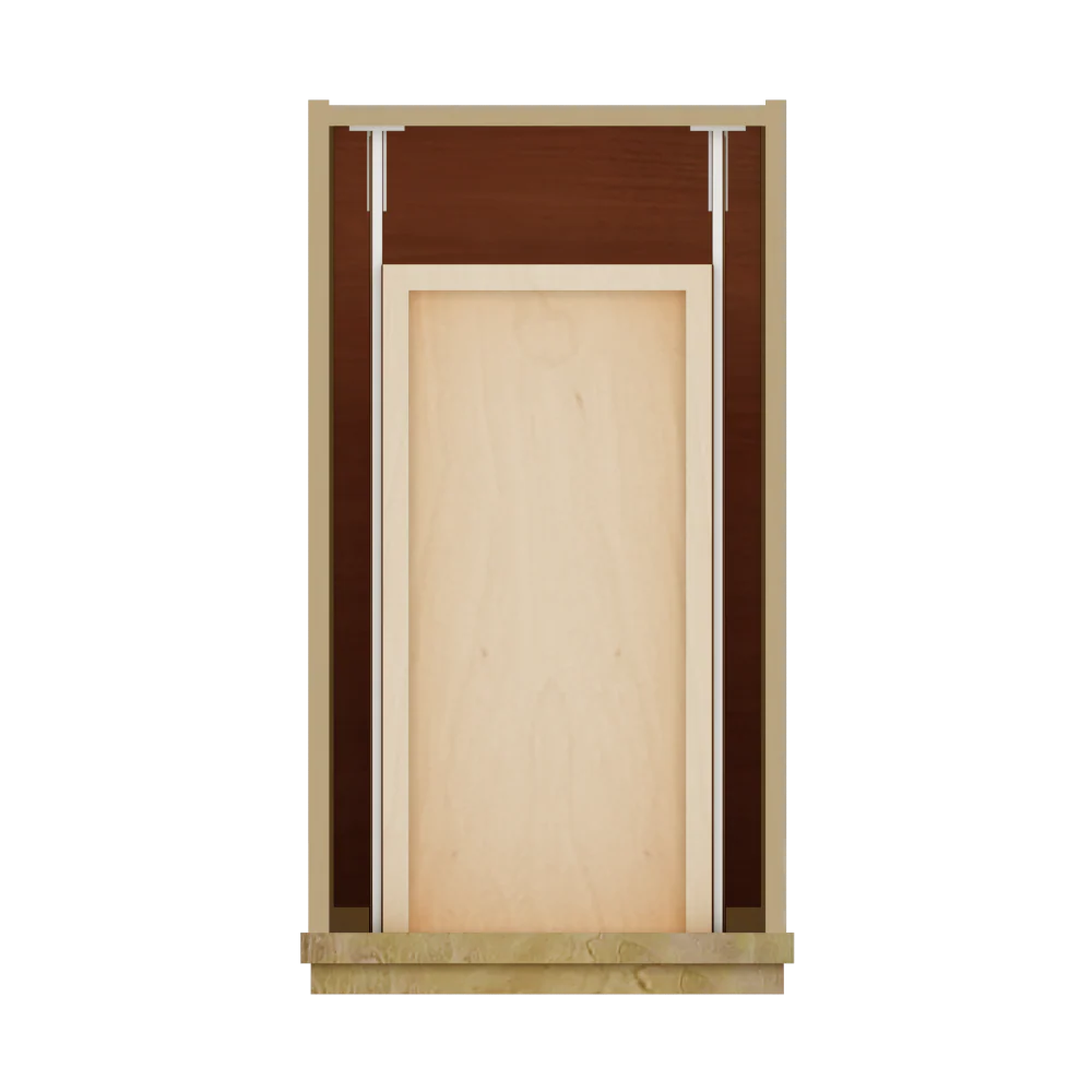 Modernform Cabinet Natural Shaker 12" W X 34 1/2" H X 21" D Base 1 Door/1 Drawer
