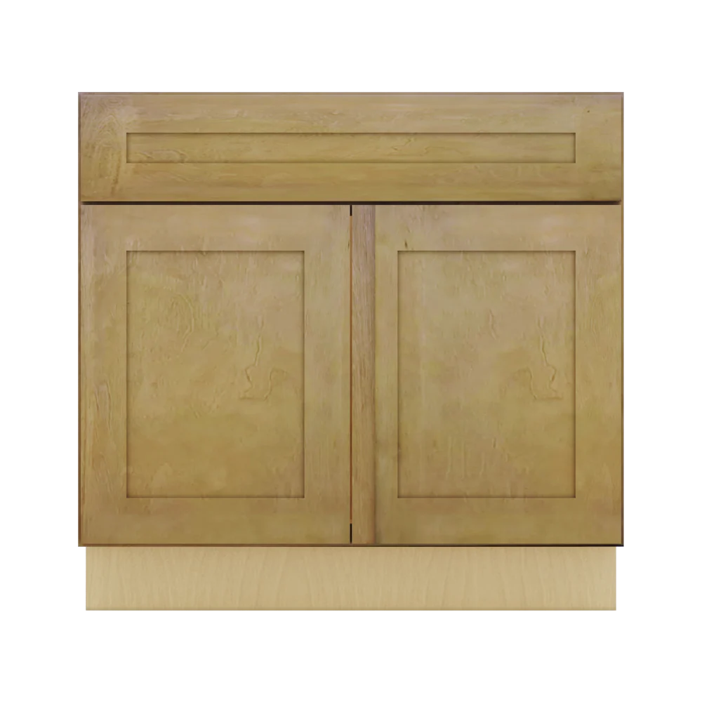 Modernform Cabinet Natural Shaker 36" W X 34 1/2" H X 21" D Sink Base 2 Doors/1 False Front