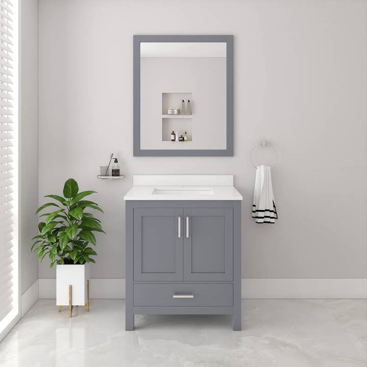 Ayna Decors Rooh 30 in. Bathroom Vanity with Sink