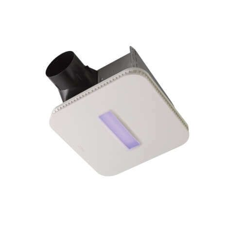 SurfaceShield Vital Vio Powered Exhaust Fan w/ LED Light & Antibacterial Light (110 CFM) ( SurfaceShield Vital Vio Powered Exhaust Fan w/ LED Light & Antibacterial Light (110 CFM) )
