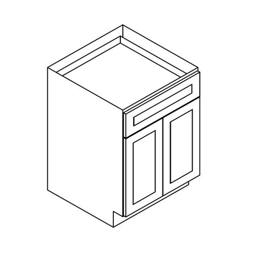 AW-B27B ( Base - 27"Wx24"Dx34.5"H 2 Doors, 1 Drawer )