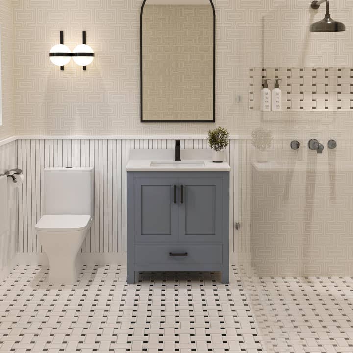 Ayna Decors Rooh 30 in. Bathroom Vanity with Sink