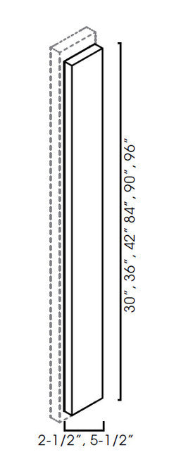 AW-OLF384 ( (AW-GW-TW-PW) Overlay Filler 2-1/2"Wx3/4"Dx78-3/4"H )