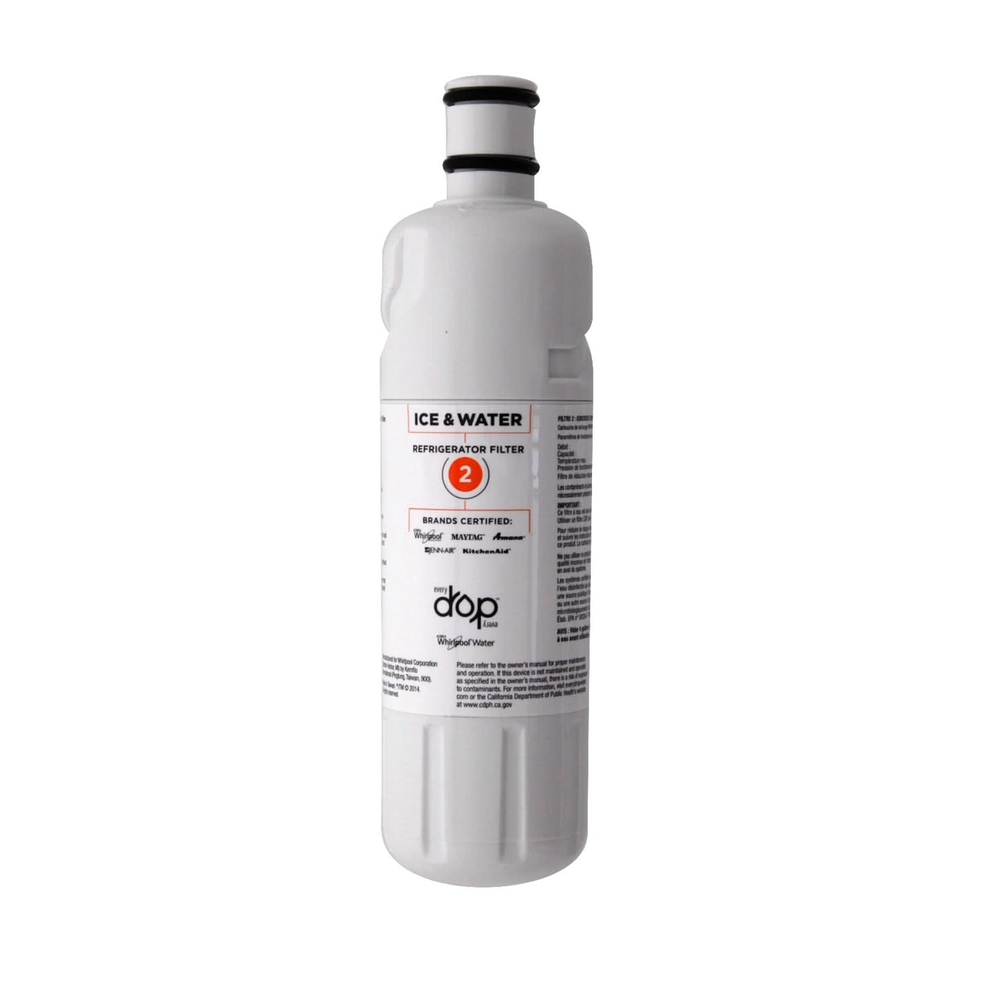 Whirlpool W10413645A EveryDrop EDR2RXD1 (Filter 2) Ice and Water Refrigerator Filter