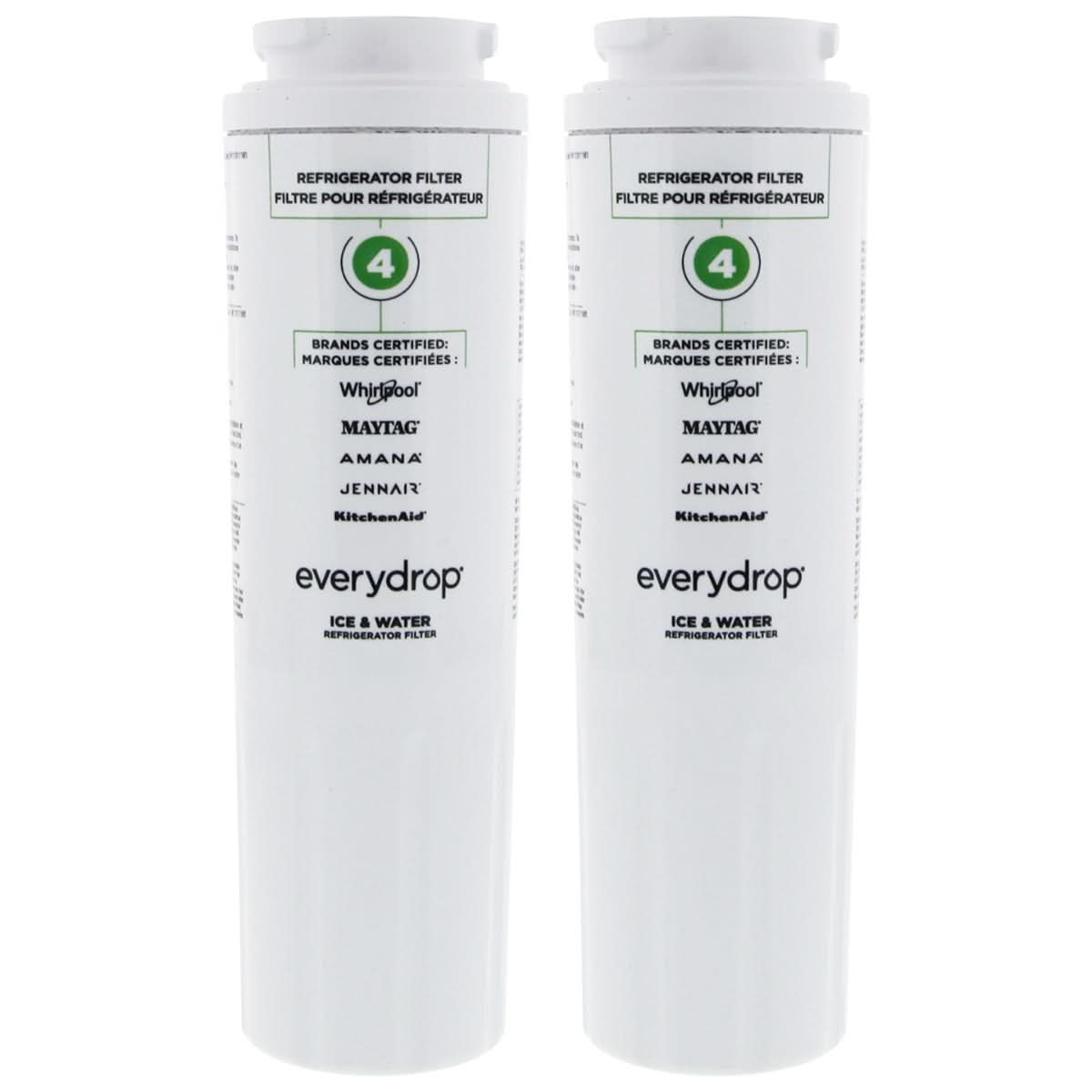 Whirlpool 4396395 and Maytag UKF8001 EveryDrop EDR4RXD1 (Filter 4) Ice and Water Refrigerator Filter