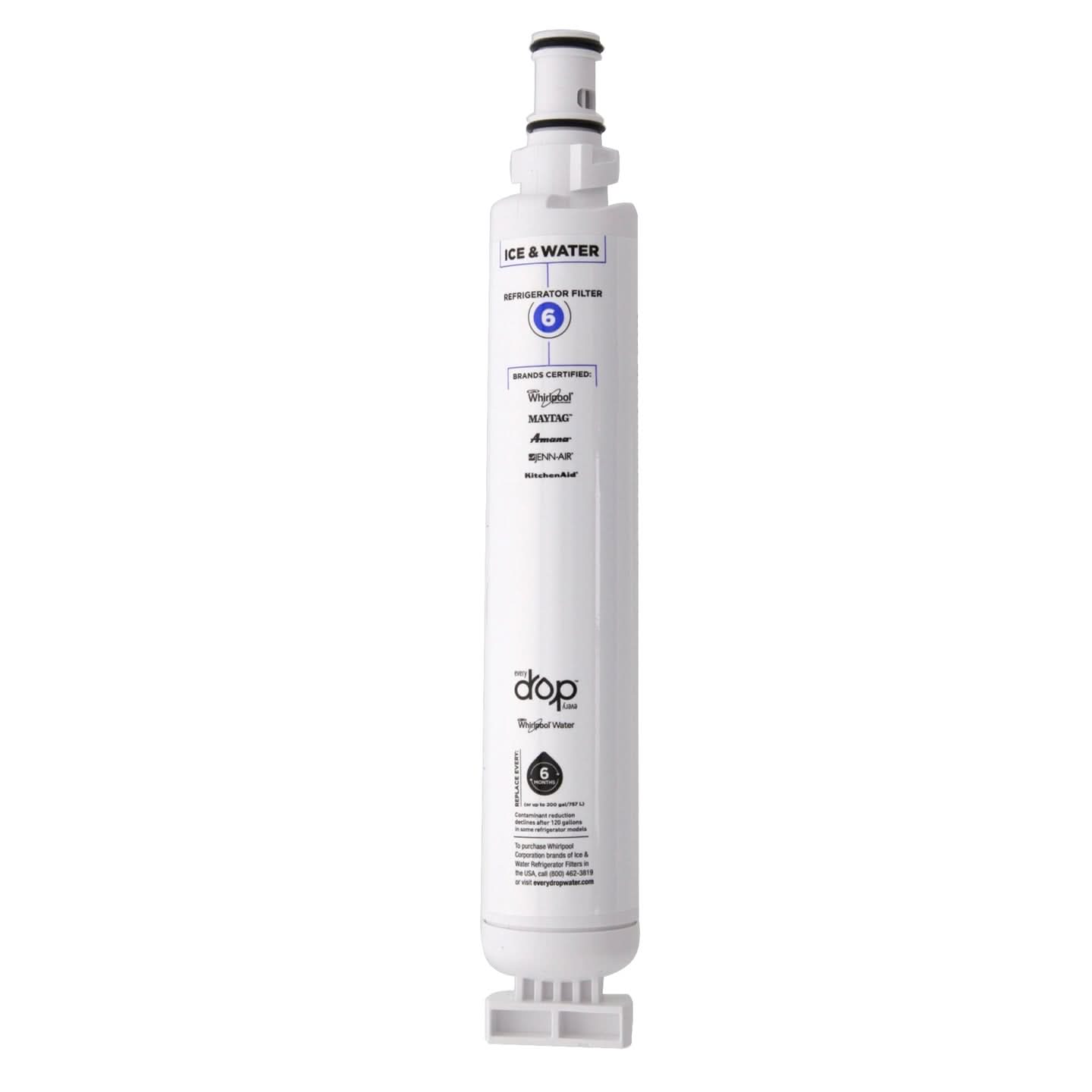 Whirlpool 4396701 EveryDrop EDR6D1 (Filter 6) Ice and Water Refrigerator Filter
