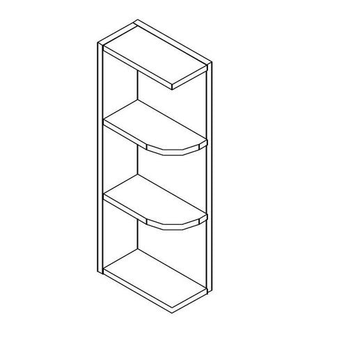 AW-WES530 ( (AW-GW-TW-PW) Wall end shelf 5"Wx11-1/4"Dx30"H )