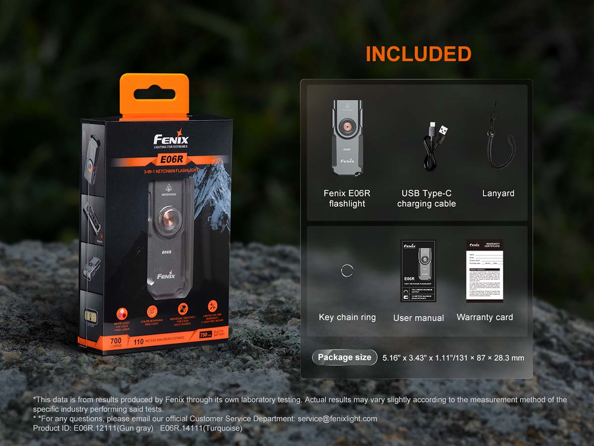 Fenix E06R Rechargeable EDC Flashlight