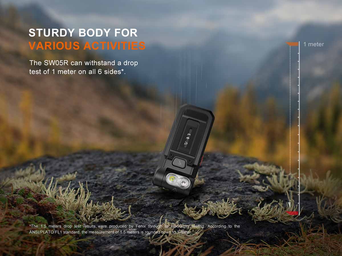 Fenix SW05R-RED Clip On Flashlight with Red Light