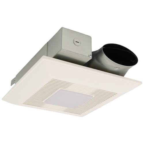 WhispERValue DC Series 50/80/100 CFM Ceiling/Wall Exhaust Fan LED Light Condensation Sensor w/Low Profile Housing, ENERGY STAR Certified ( WhispERValue DC Series 50/80/100 CFM Ceiling/Wall Exhaust Fan LED Light Condensation Sensor w/Low Profile Housing, E