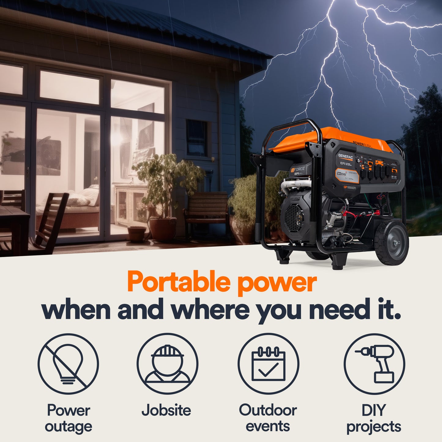 GP18000EFI Portable Generator