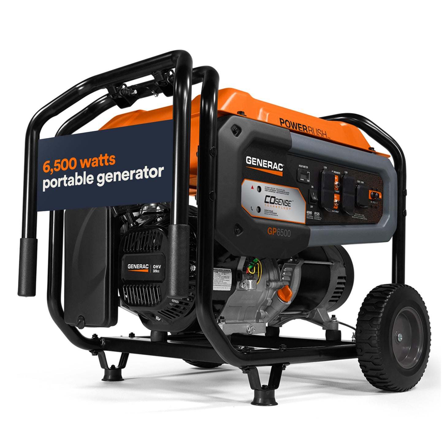 6,500-watt Portable Generator with COSENSE® Technology