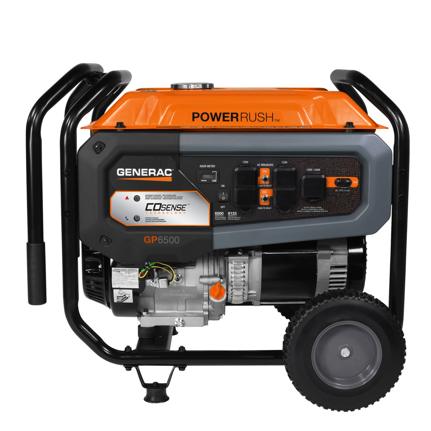 6,500-watt Portable Generator with COSENSE® Technology