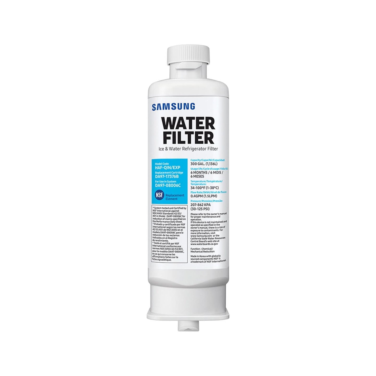 Samsung DA97-17376B/HAF-QIN Refrigerator Water Filter